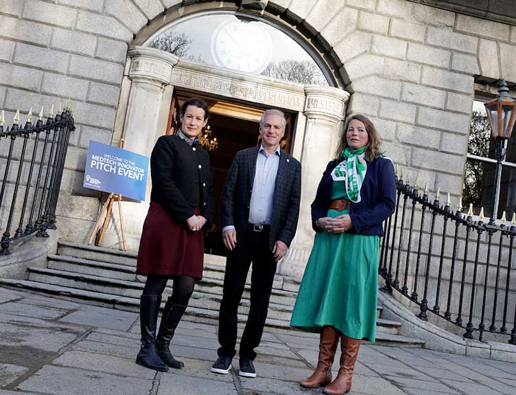 L-R: Dr Aoife Gallagher, Head of Innovation, RCSI with Paul Grand, founder and CEO of MedTech Innovator and Dr Michelle Olmstead, Chief Innovation and Enterprise Officer, Trinity College Dublin.