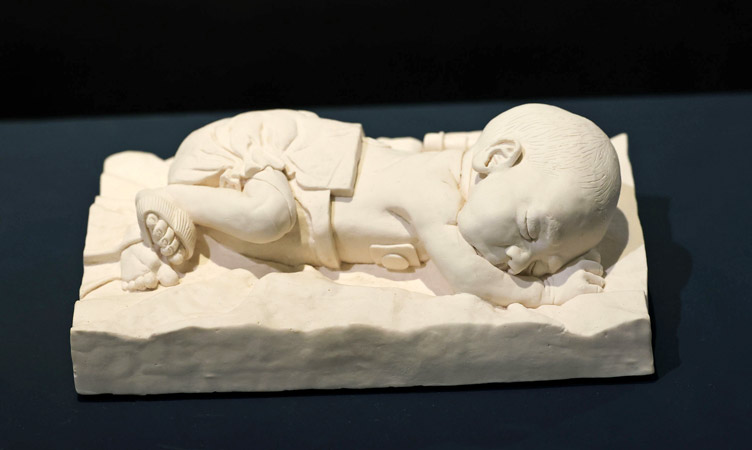 Sculpture of an newborn infant