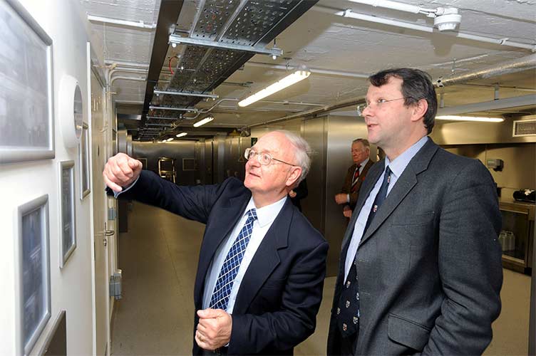 Retired Anatomy Technician, Terry Byrne and Professor Clive Lee, Professor of Anatomy, RCSI.