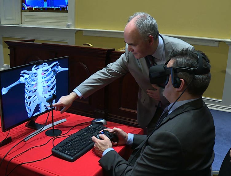 VR medical training simulators at RCSI