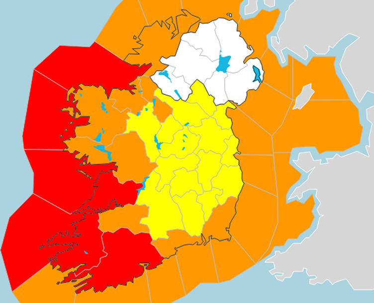Met Eireann Storm Barra map