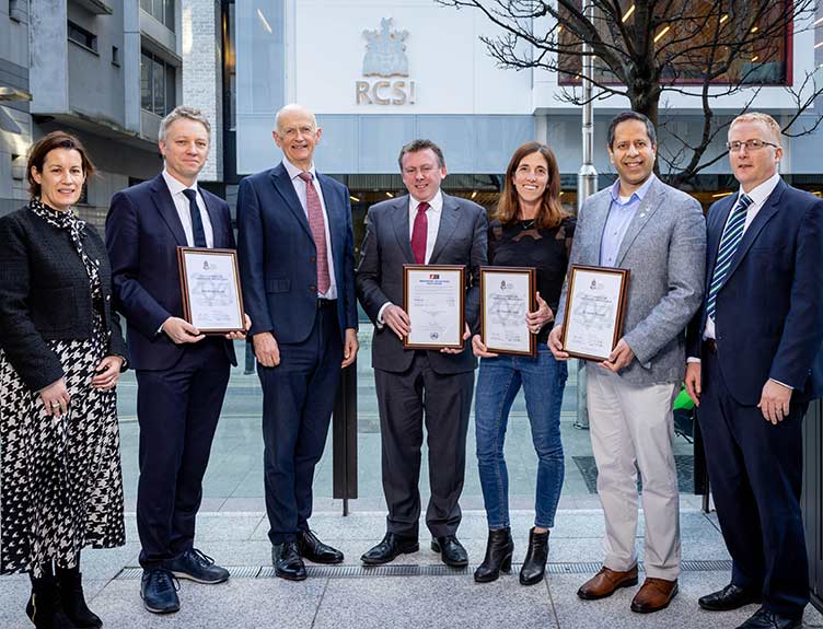 Large group shot of professionals